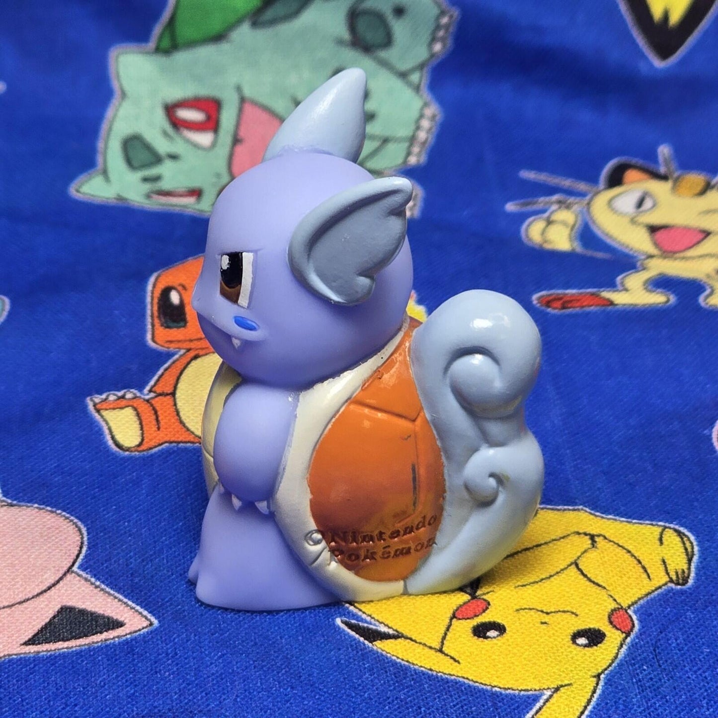 Pokemon Wartortle Figure Finger Puppet 2014 Nintendo Bandai Vintage Japan USA