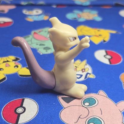 Pokemon Mewtwo Figure Finger Puppet 1998 Nintendo Bandai PVC Vintage Japan USA