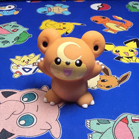 Pokemon Teddiursa Figure Finger Puppet 2008 Nintendo Bandai Japan PVC USA Seller