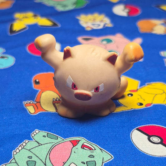 Pokemon Mankey Figure Finger Puppet 1997 Nintendo Bandai PVC Vintage Japan USA