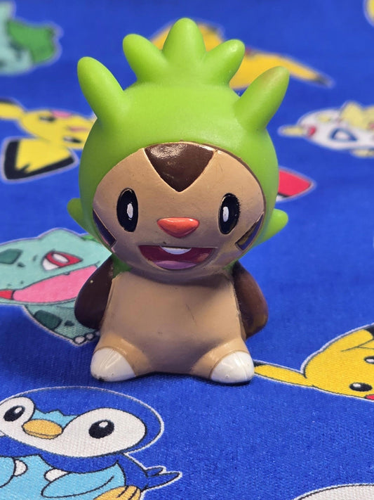 Pokemon Chespin Figure Finger Puppet 2013 Nintendo Bandai PVC Japan USA Seller