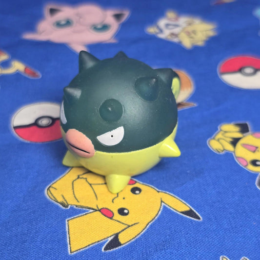Pokemon Qwilfish Clear Figure Finger Puppet 2001 Nintendo Bandai PVC Japan USA