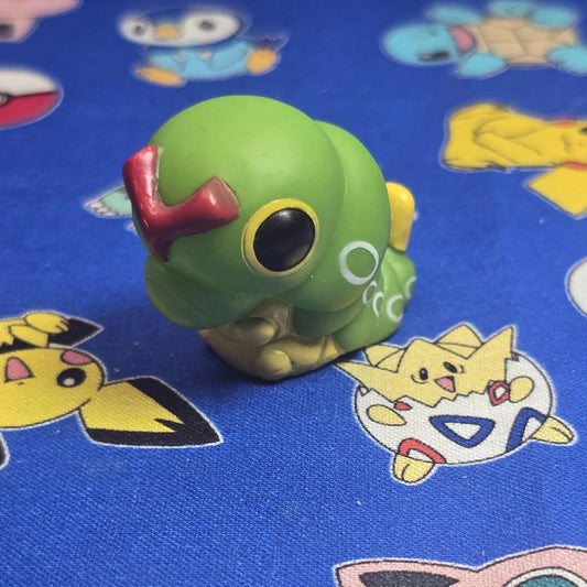 Pokemon Caterpie Figure Finger Puppet 1997 Bandai Nintendo PVC Vintage US Seller