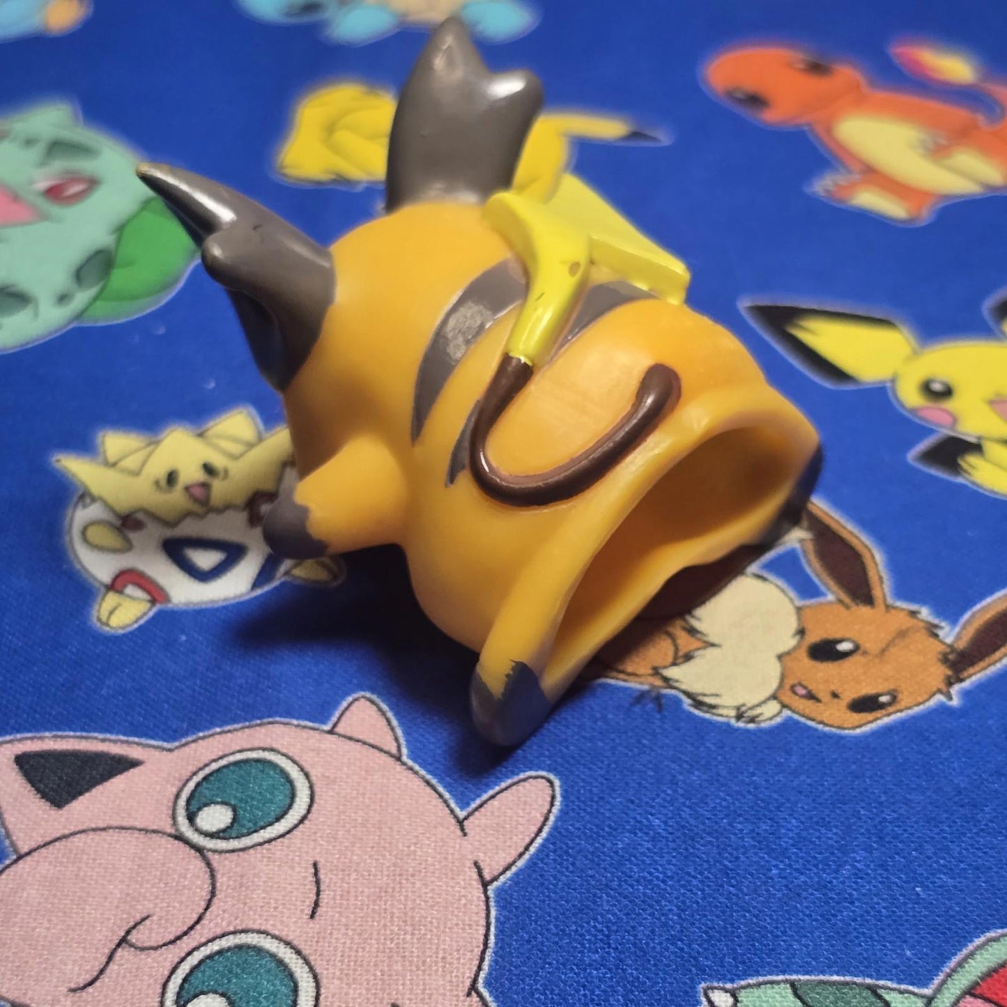 Pokemon Raichu Figure Finger Puppet 1999 Nintendo Bandai PVC Japan Vintage USA