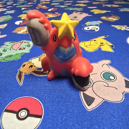 Pokemon Crawdaunt Figure Finger Puppet 2006 Nintendo Bandai PVC Vintage Japan US