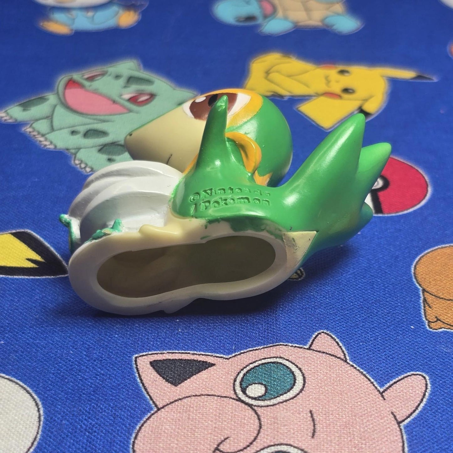Pokemon Snivy Figure Finger Puppet 2012 Nintendo Bandai PVC Vintage Japan USA