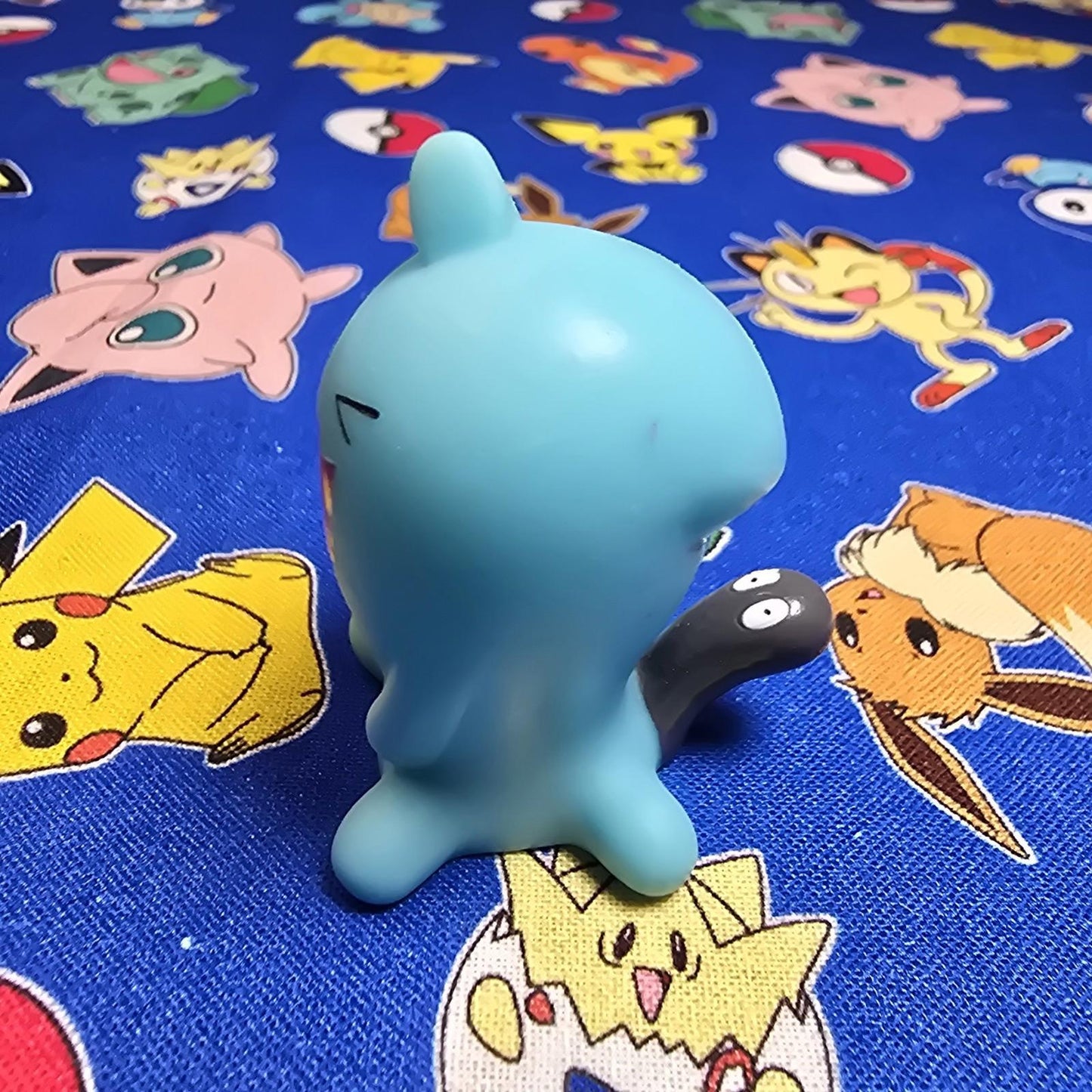 Pokemon Wobbuffet Figure Finger Puppet 2010 Nintendo Bandai PVC Japan USA Seller