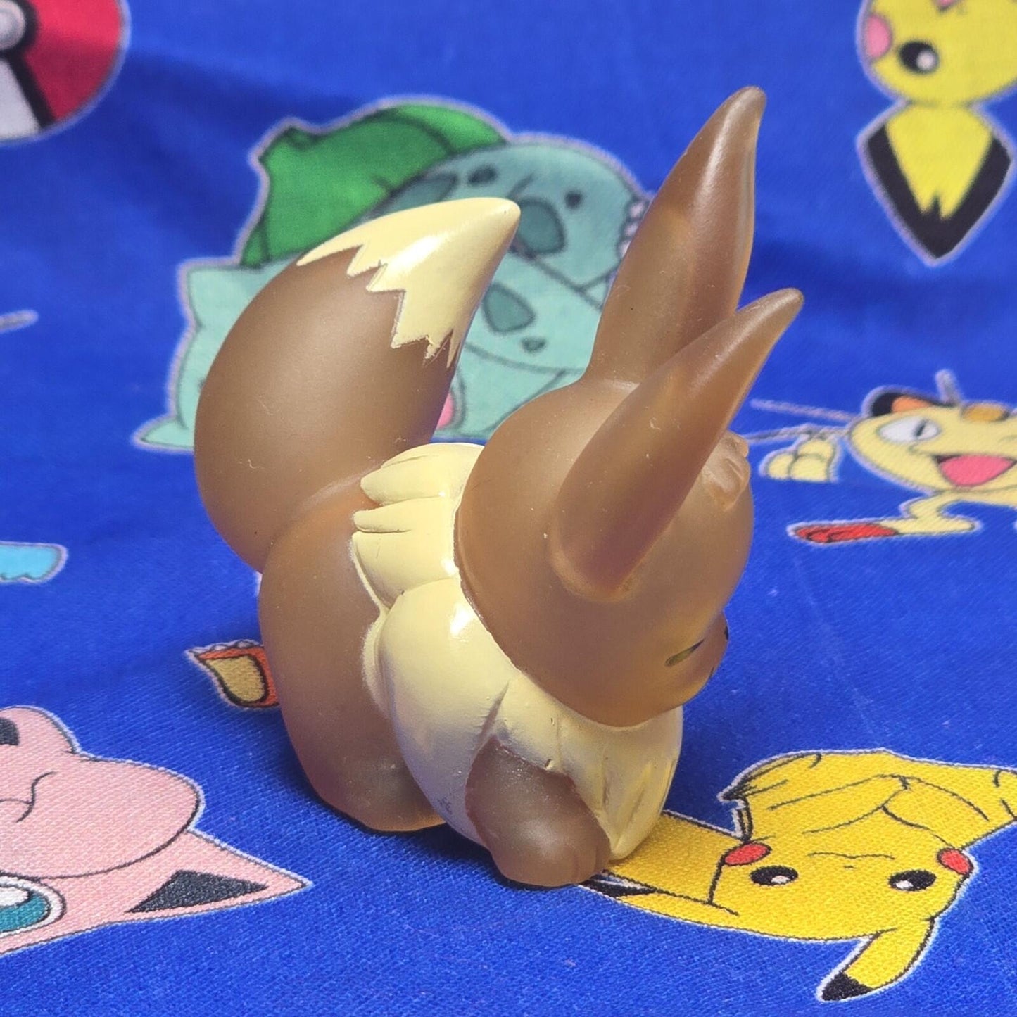 Pokemon Eevee Clear Figure Finger Puppet 2005 Nintendo Bandai Vintage Japan USA
