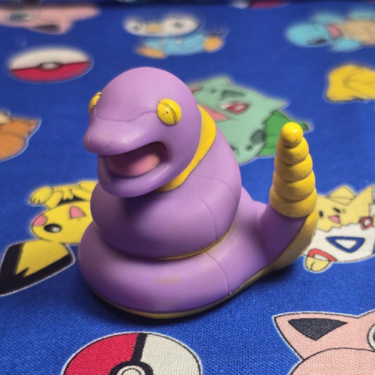 Pokemon Ekans Figure Finger Puppet 1997 Nintendo Bandai PVC Japan Vintage USA