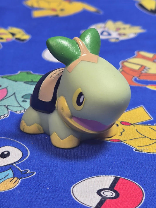 Pokemon Turtwig Figure Finger Puppet 2007 Nintendo Bandai PVC Japan USA Seller