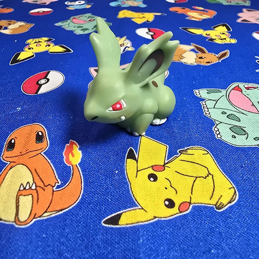 Pokemon Nidorina Green Figure Finger Puppet 1997 Nintendo Bandai PVC Vintage USA