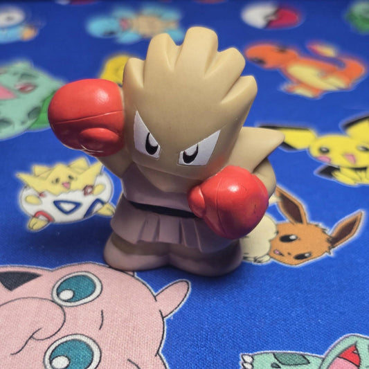 Pokemon Hitmonchan Figure Finger Puppet 2004 Nintendo Bandai Vintage Japan USA