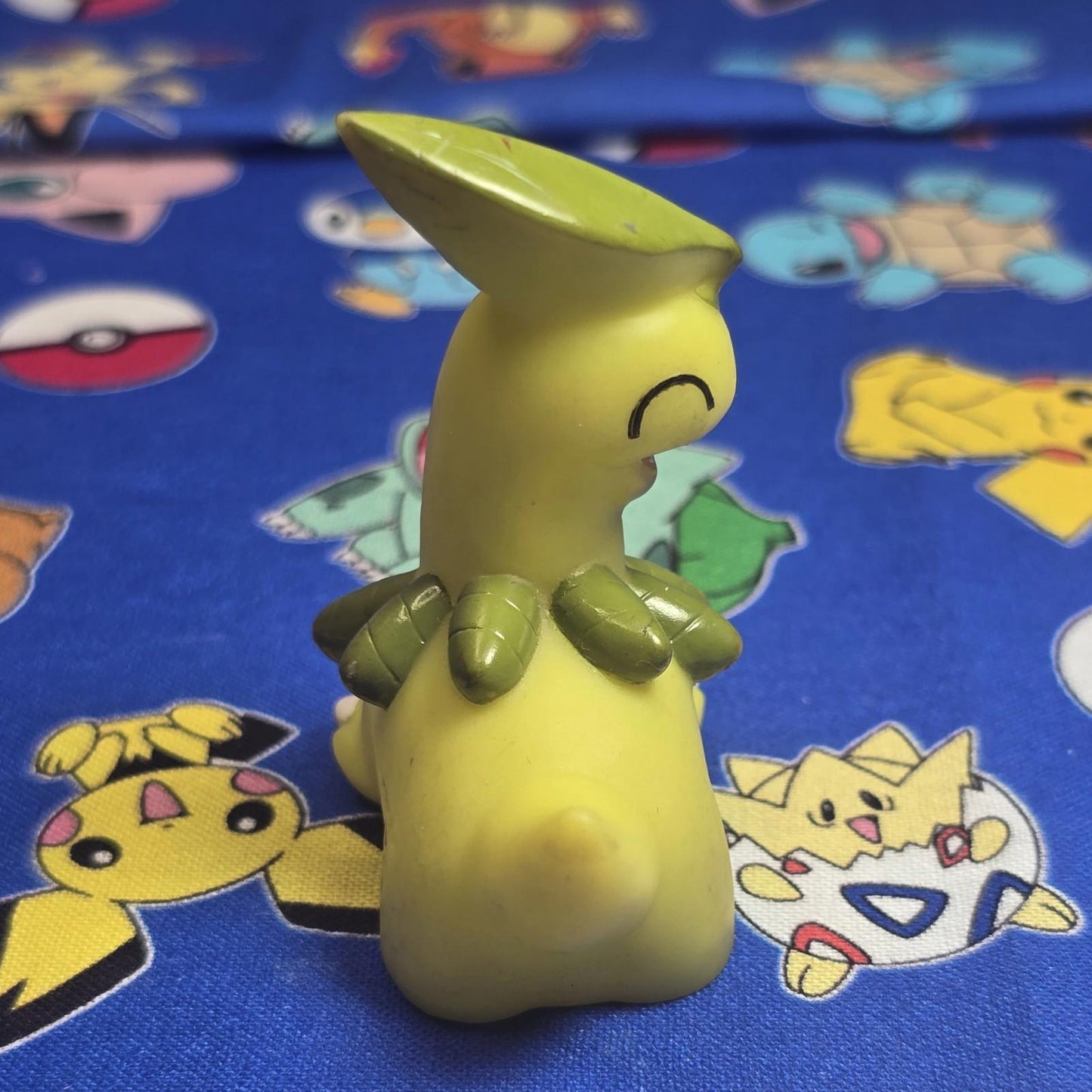 Pokemon Bayleef Figure Finger Puppet 2008 Nintendo Bandai PVC Japan USA Seller