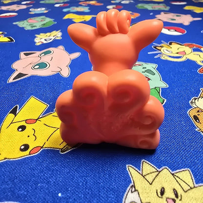 Pokemon Vulpix Dark Figure Finger Puppet 1997 Bandai Nintendo Vintage USA Seller