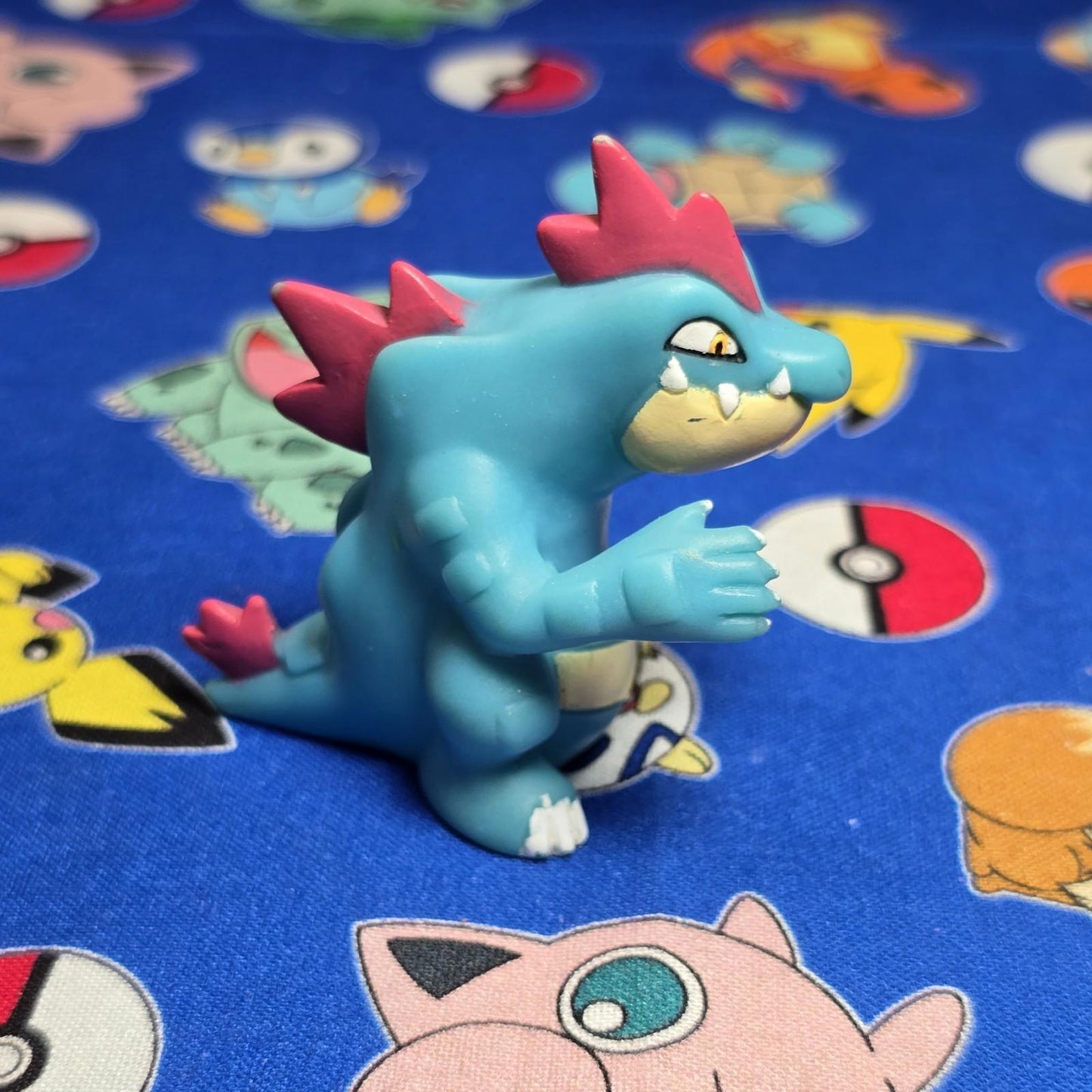 Pokemon Feraligatr Figure Finger Puppet 2000 Nintendo Bandai Vintage Japan USA