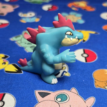 Pokemon Feraligatr Figure Finger Puppet 2000 Nintendo Bandai Vintage Japan USA