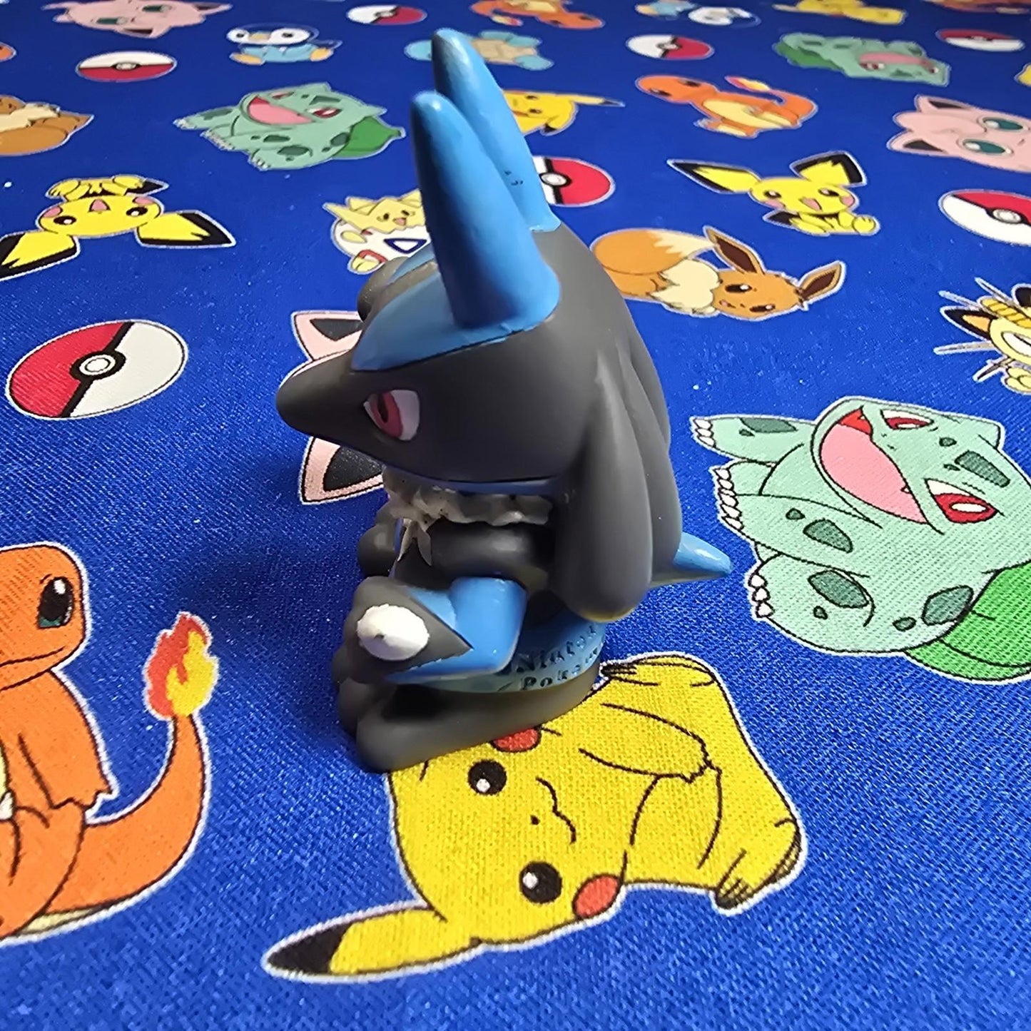 Pokemon Lucario Figure Finger Puppet 2005 Nintendo Bandai PVC Japan USA Seller