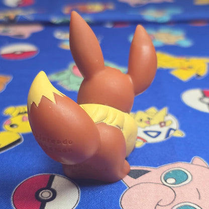 Pokemon Eevee Figure Finger Puppet 2005 Nintendo Bandai PVC Vintage Japan US