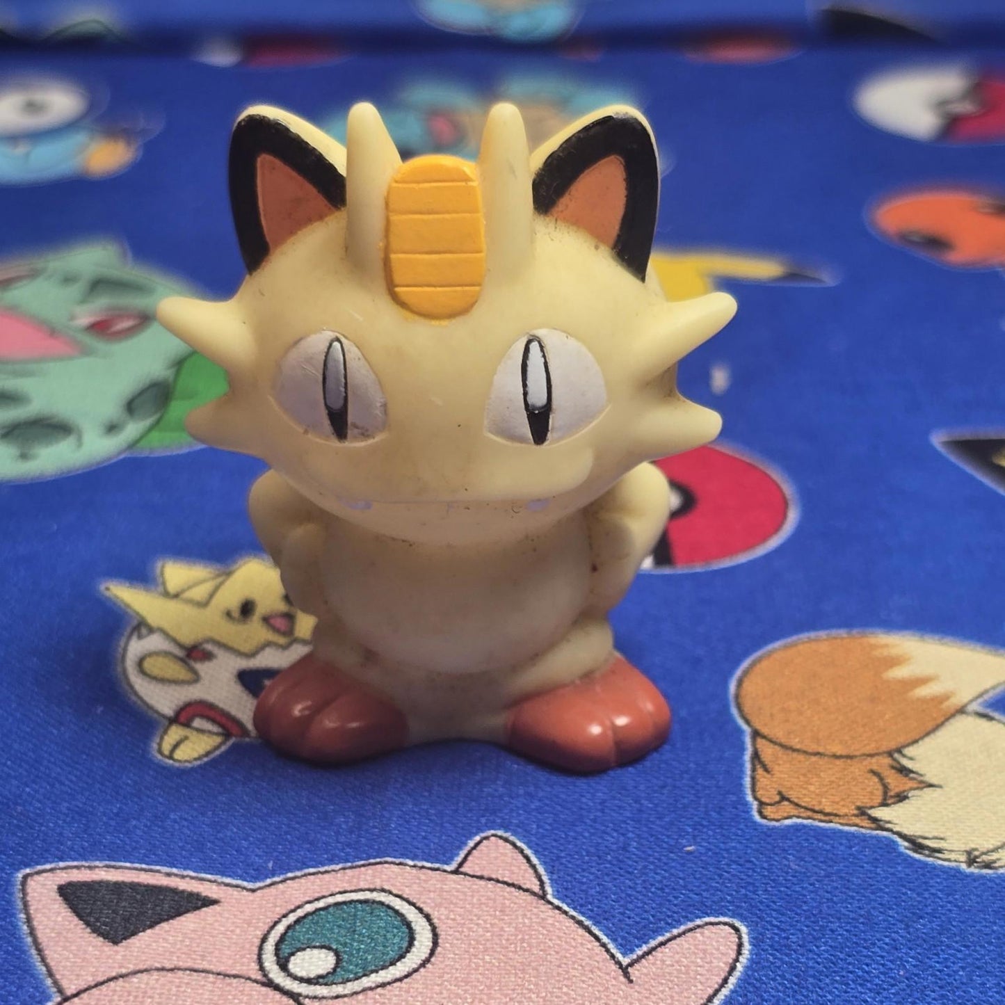 Pokemon Meowth Figure Finger Puppet 2012 Nintendo Bandai PVC Vintage Japan US