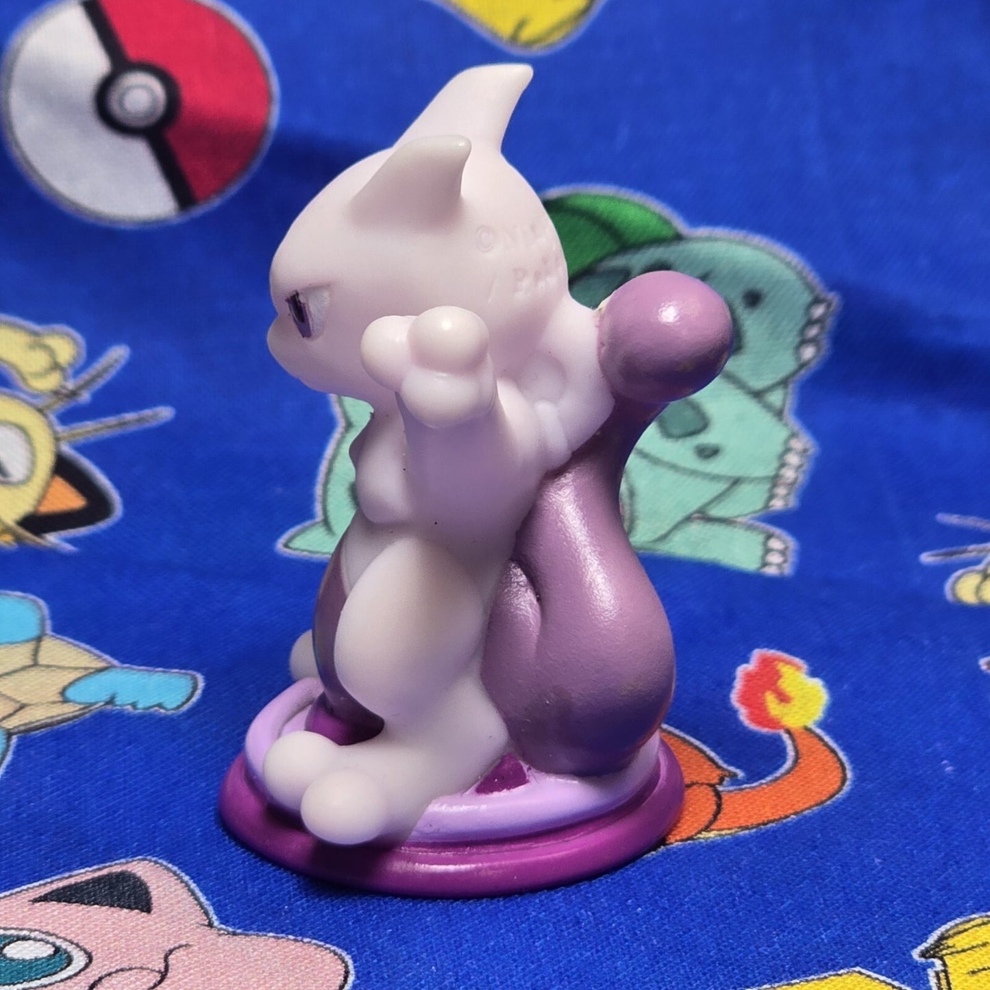 Pokemon Mewtwo Stand Figure Finger Puppet 2013 Nintendo Bandai Japan USA Seller