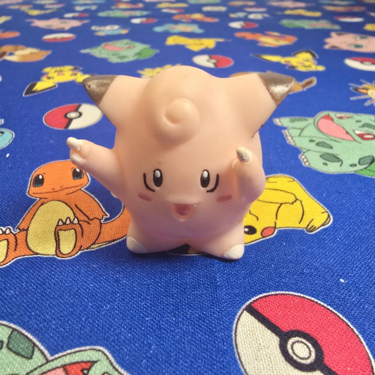 Pokemon Clefairy Figure Finger Puppet 1999 Nintendo Bandai PVC Vintage Japan USA