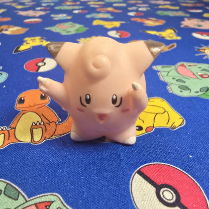 Pokemon Clefairy Figure Finger Puppet 1999 Nintendo Bandai PVC Vintage Japan USA