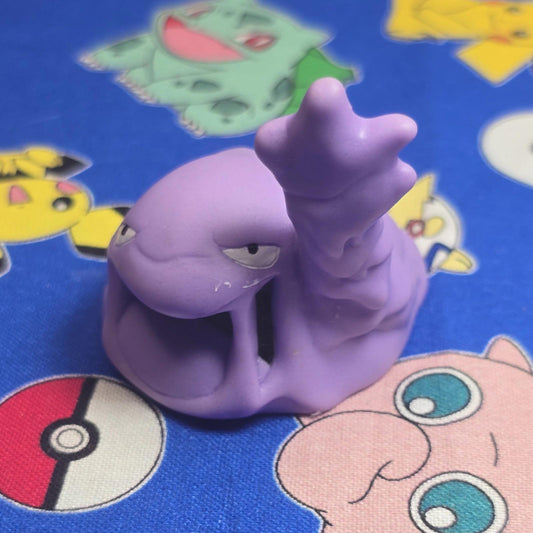 Pokemon Muk Purple Figure Finger Puppet 1998 Nintendo Bandai Vintage Japan USA