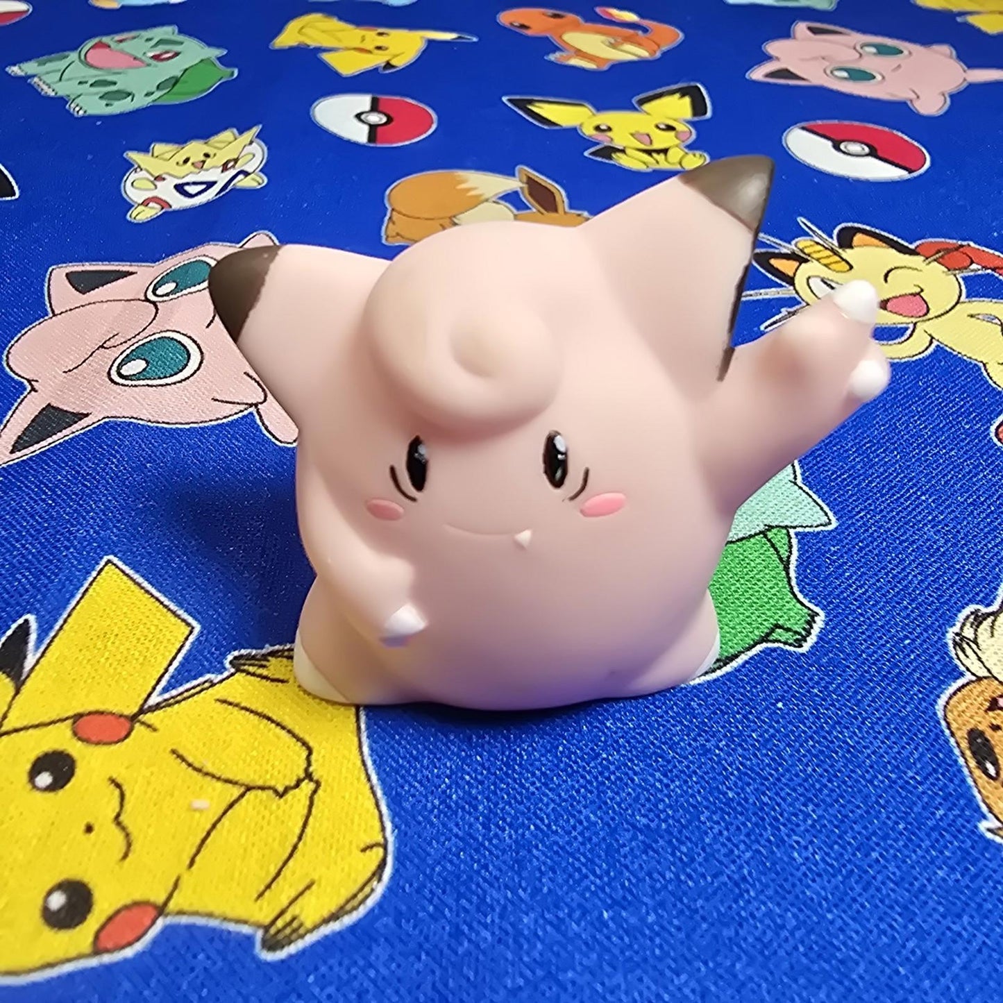 Pokemon Clefairy Figure Finger Puppet 2005 Nintendo Bandai Vintage PVC Japan USA
