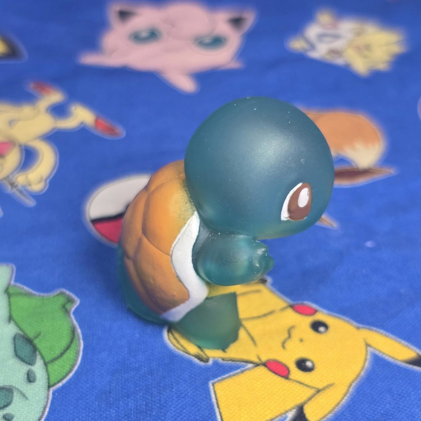 Pokemon Squirtle Clear Figure Finger Puppet 1996 Nintendo Bandai PVC Japan USA