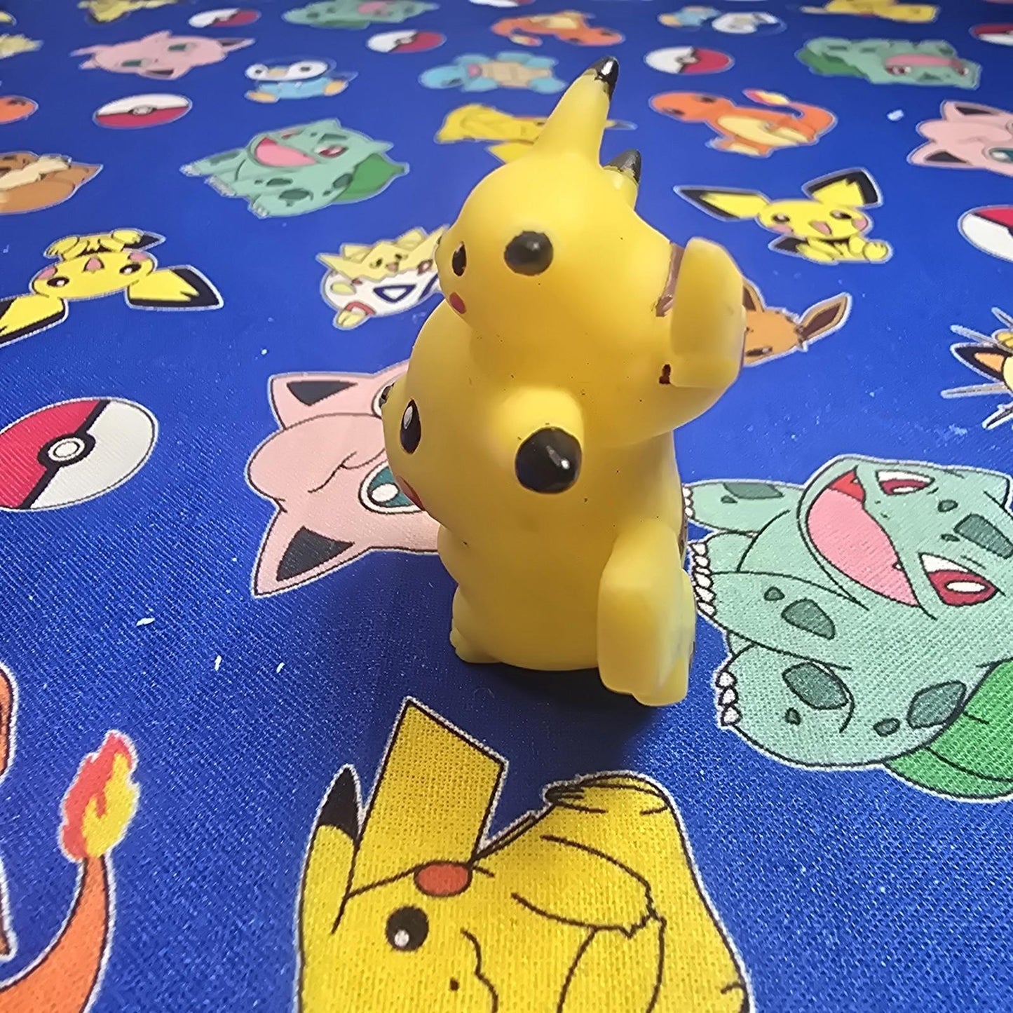 Pokemon Pikachu Figure Finger Puppet 1998 Nintendo Bandai PVC Vintage Japan USA