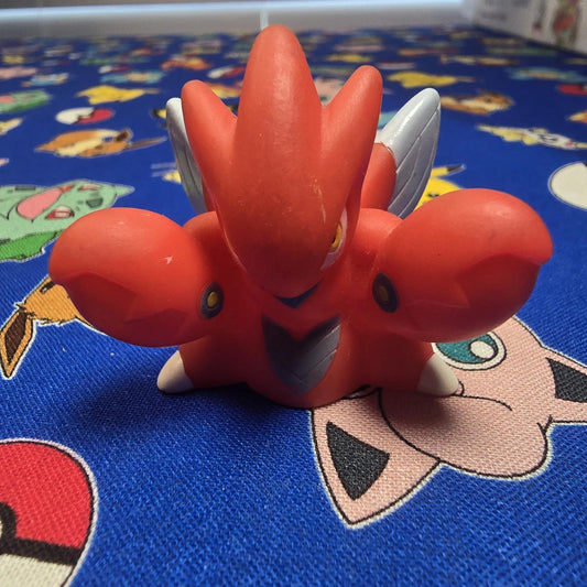 Pokemon Scizor Figure Finger Puppet 2008 Nintendo Bandai PVC Vintage Japan US