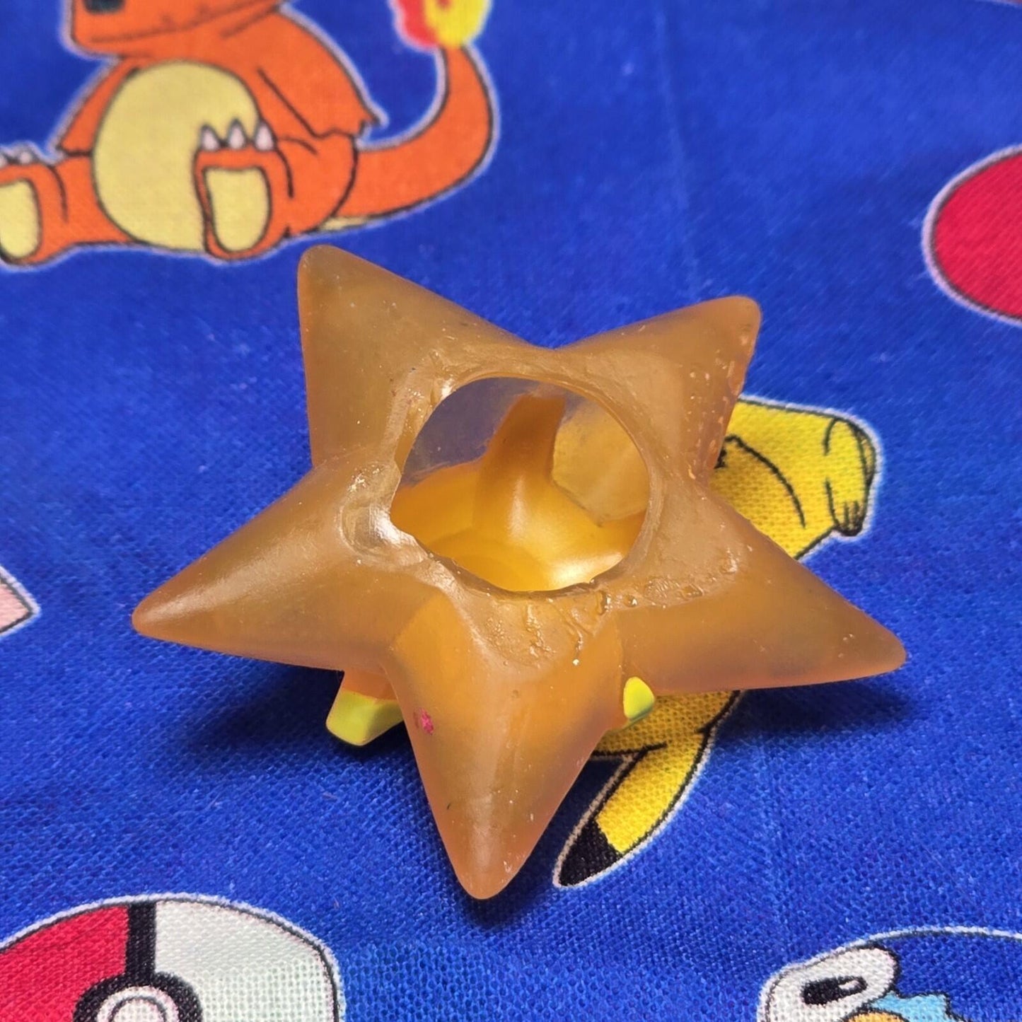 Pokemon Staryu Clear Figure Finger Puppet 1997 Bandai Nintendo Vintage Japan USA