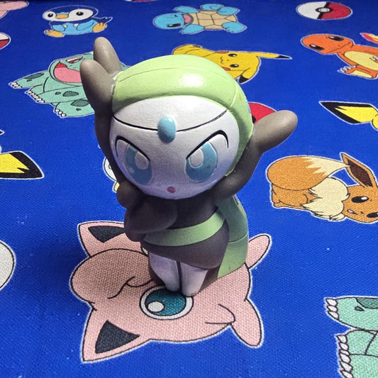 Pokemon Meloetta Figure Finger Puppet 2012 Nintendo PVC Bandai Japan USA Seller