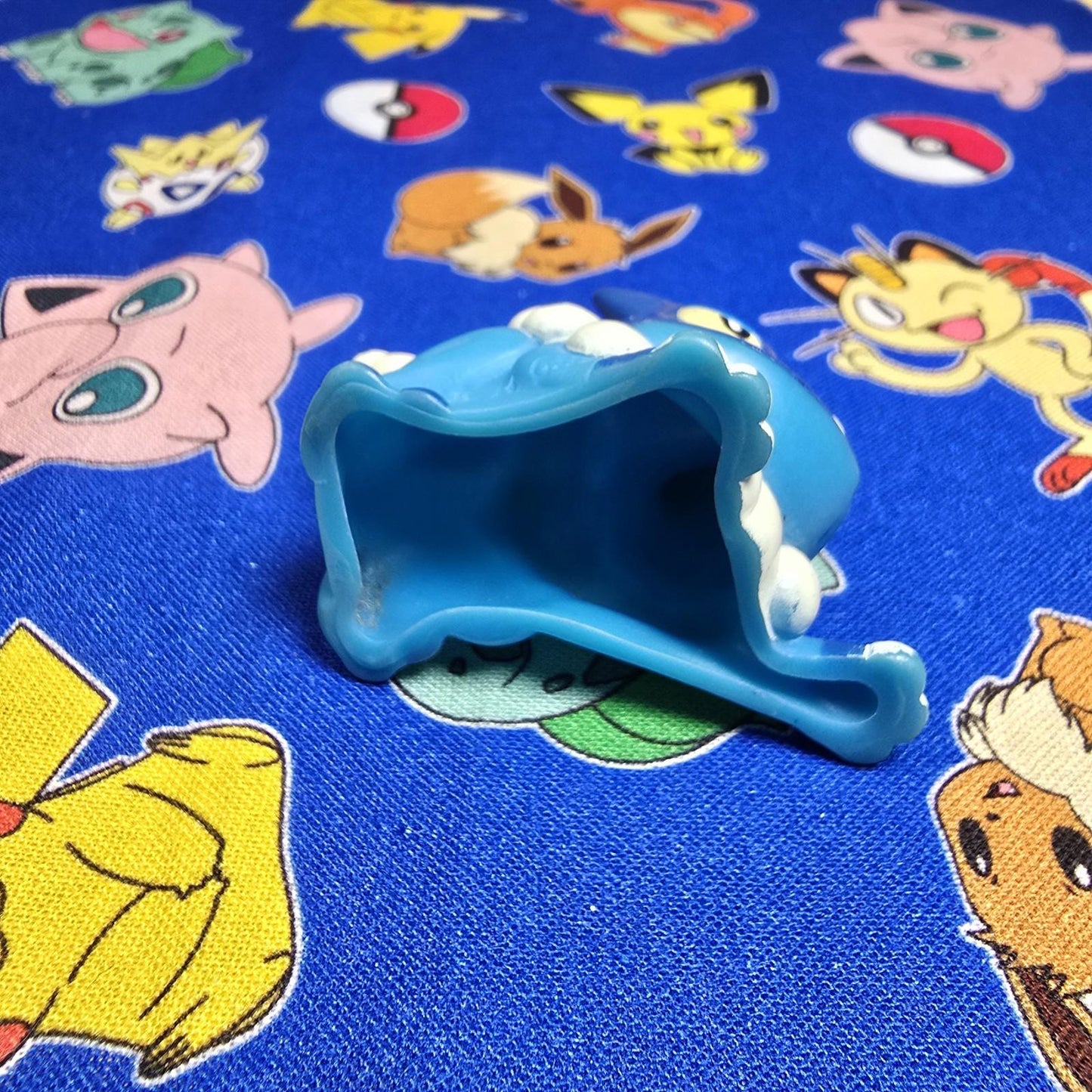 Pokemon Frogadier Figure Finger Puppet 2014 Nintendo Bandai PVC Vintage Japan US