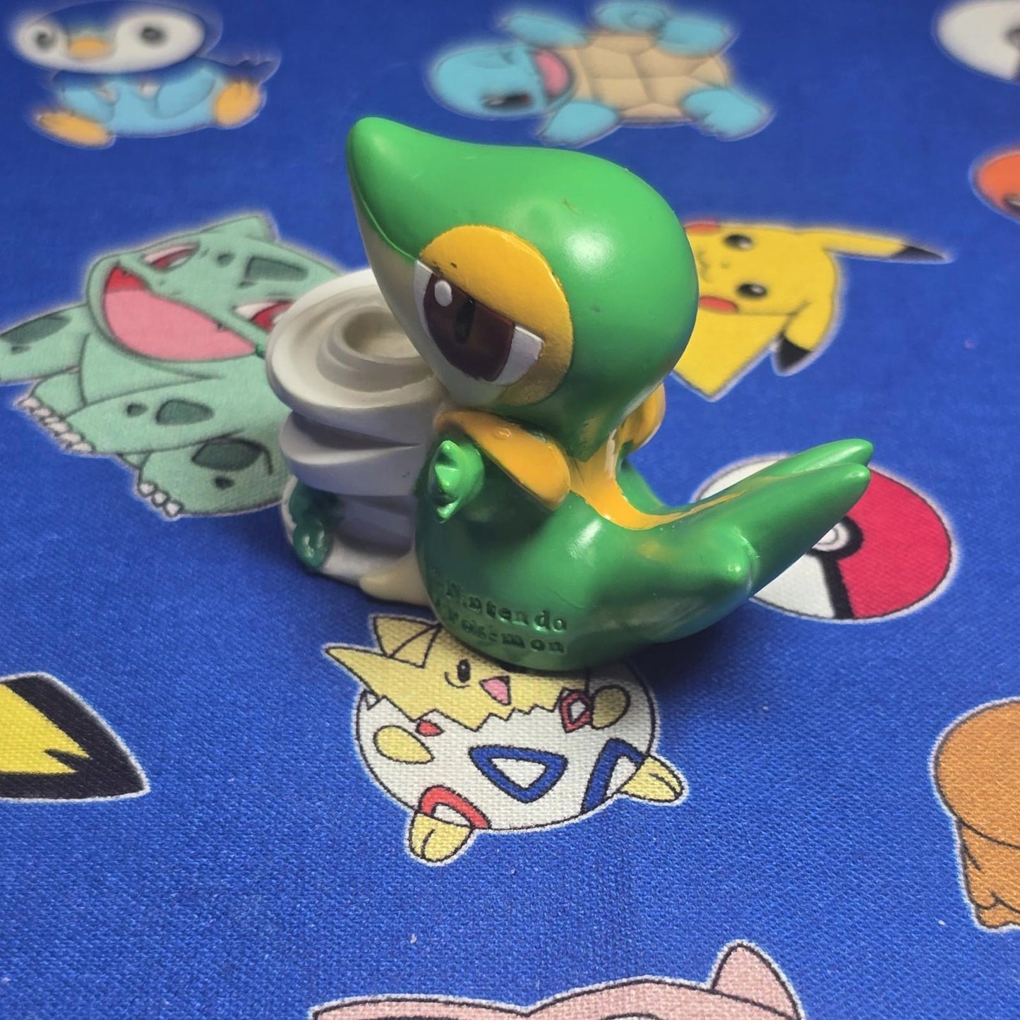 Pokemon Snivy Figure Finger Puppet 2012 Nintendo Bandai PVC Vintage Japan USA