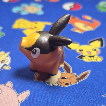 Pokemon Pearl Tepig Metallic Figure Finger Puppet 2010 Nintendo Bandai Japan USA