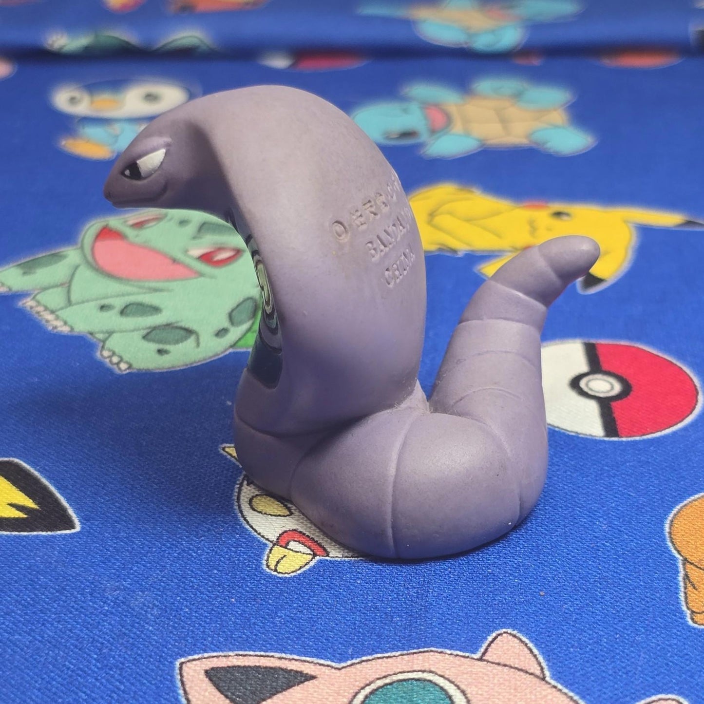 Pokemon Arbok Figure Finger Puppet 1996 Nintendo Bandai Vintage PVC Japan USA
