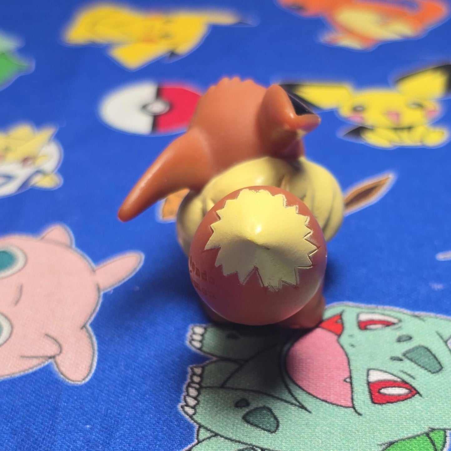 Pokemon Eevee Figure Finger Puppet 2013 Nintendo Bandai PVC Japan USA Seller