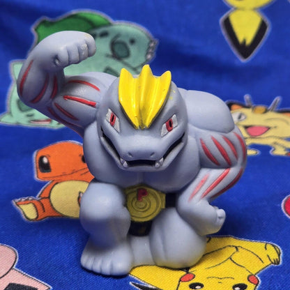 Pokemon Machoke Dark Figure Finger Puppet 1997 Nintendo Bandai PVC Vintage Japan