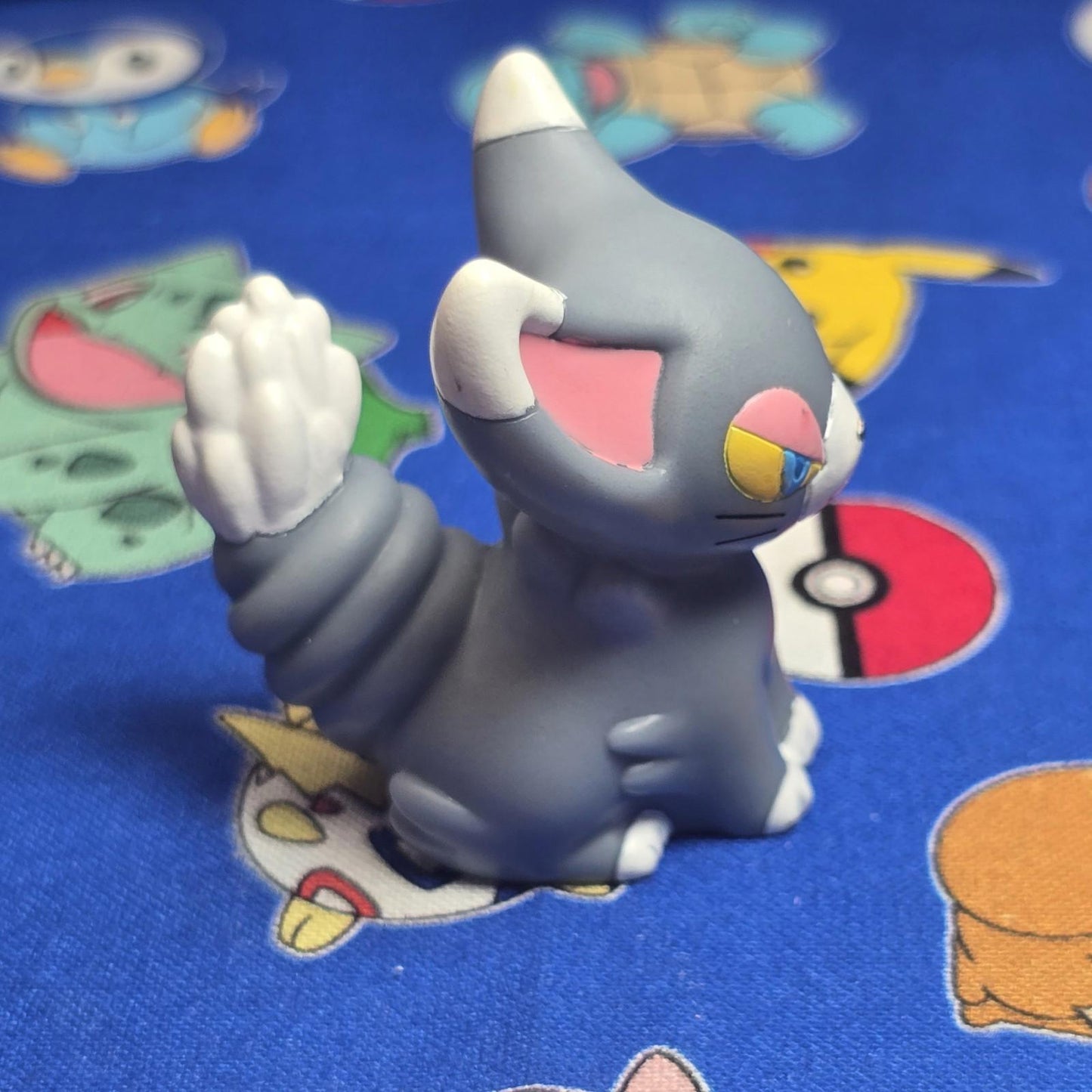 Pokemon Glameow Figure Finger Puppet 2007 Nintendo Bandai PVC Japan USA Seller