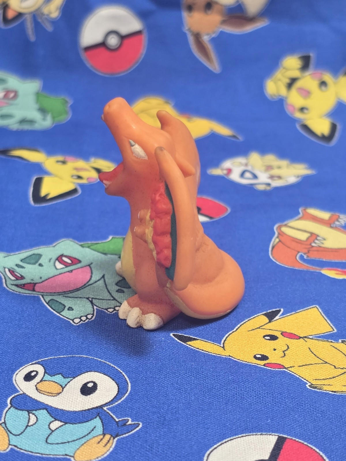 Pokemon Charizard Figure Finger Puppet 1996 Nintendo Bandai Vintage Japan USA
