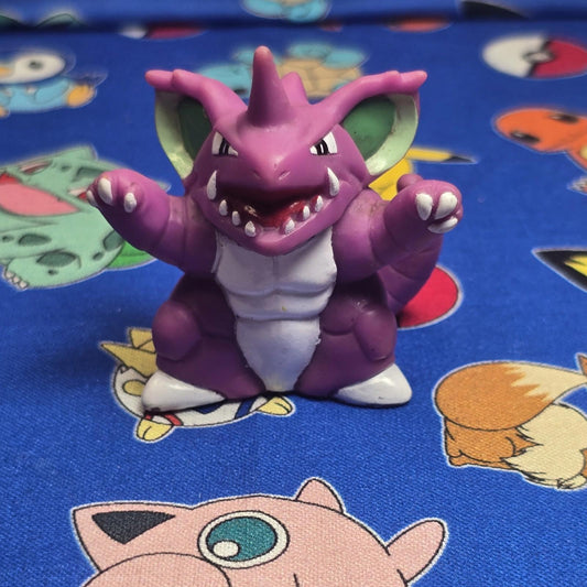 Pokemon Nidoking Figure Finger Puppet 1998 Nintendo Bandai Vintage Japan USA