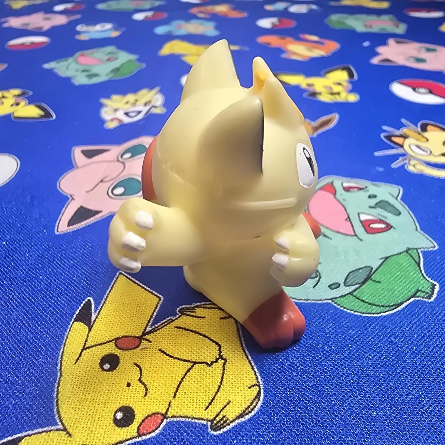 Pokemon Meowth Figure Finger Puppet 2005 Nintendo Bandai PVC Vintage Japan US