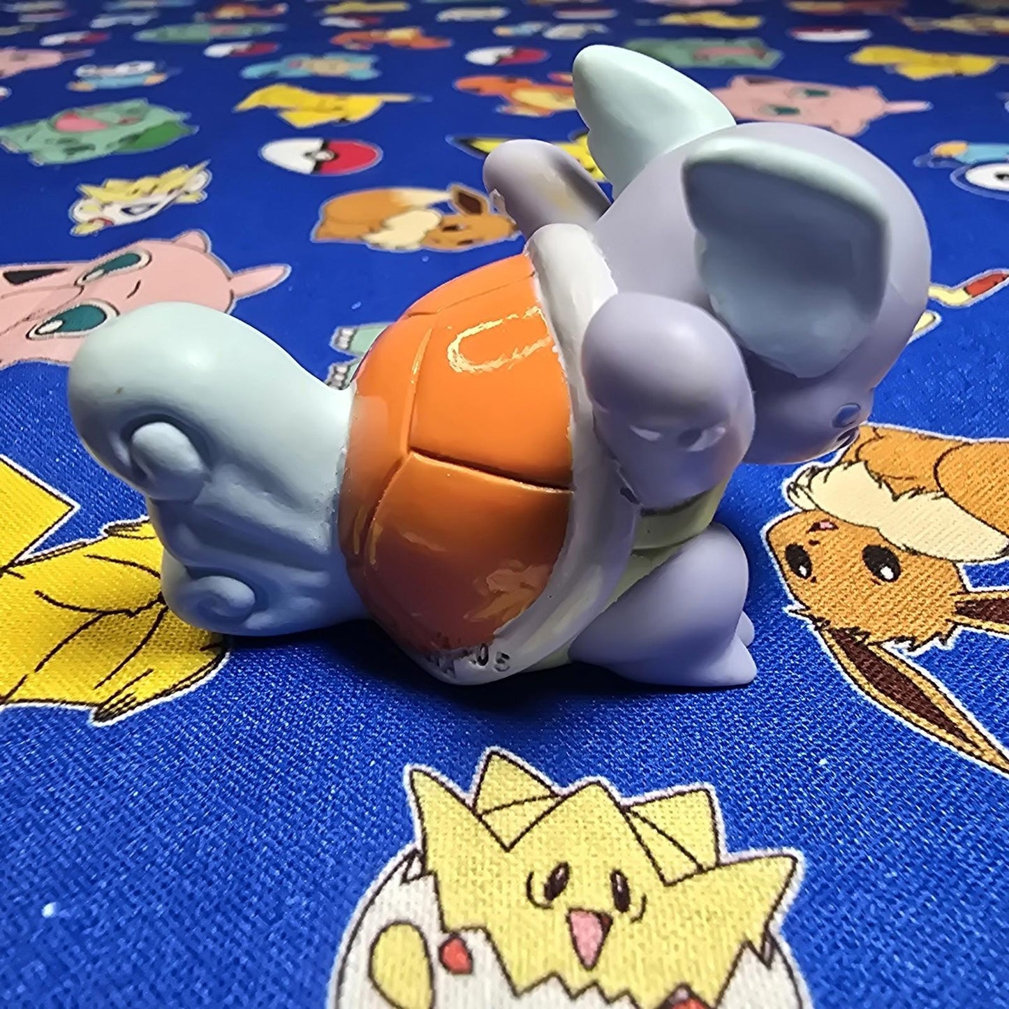 Pokemon Wartortle Figure Finger Puppet 2005 Nintendo Bandai Vintage Japan USA