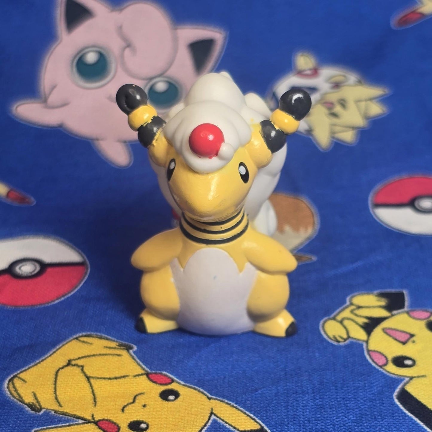 Pokemon Mega Ampharos Figure Finger Puppet 2013 Nintendo Bandai PVC Japan USA