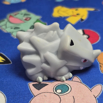 Pokemon Rhyhorn Figure Finger Puppet 1996 Nintendo Bandai Vintage Japan USA