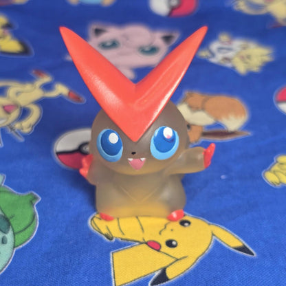 Pokemon Victini Clear Figure Finger Puppet 2011 Nintendo Bandai Japan USA Seller