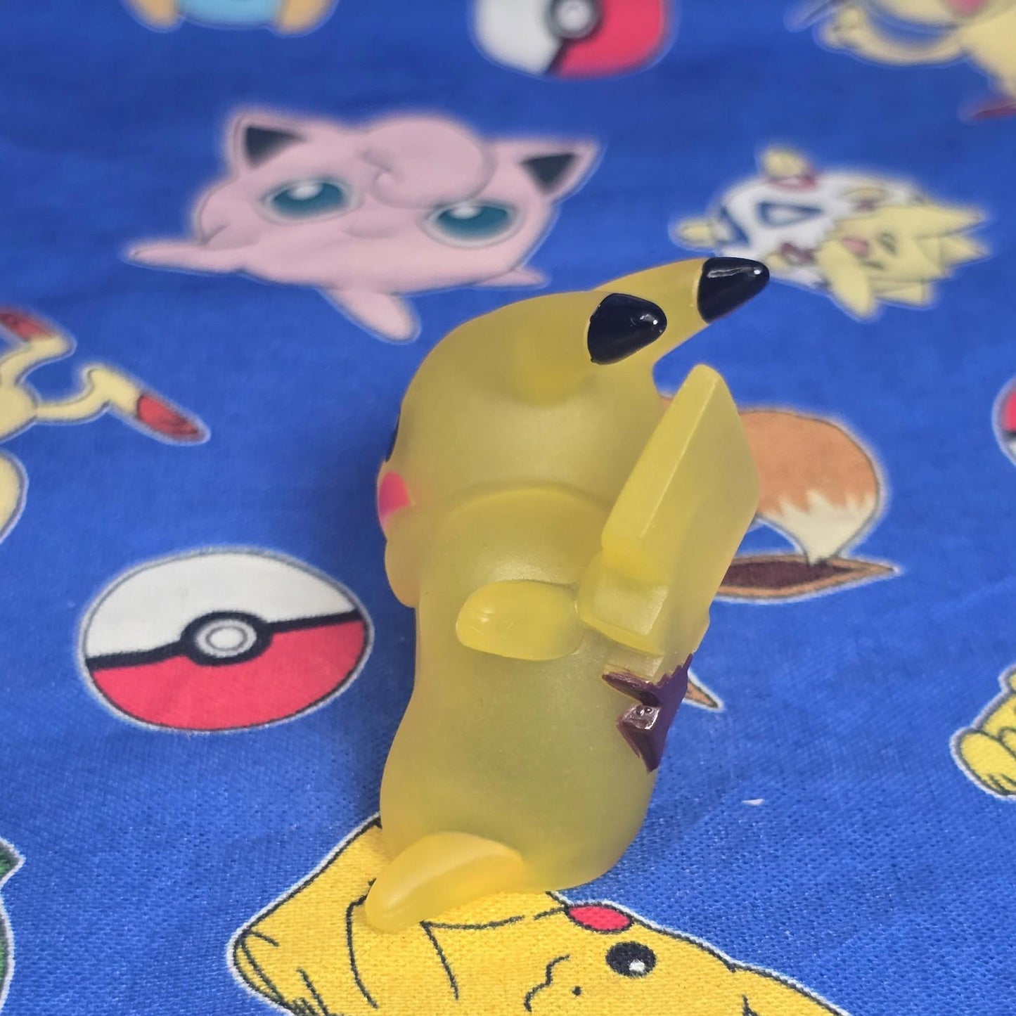 Pokemon Pikachu Clear Figure Finger Puppet 2014 Nintendo Bandai Japan USA Seller