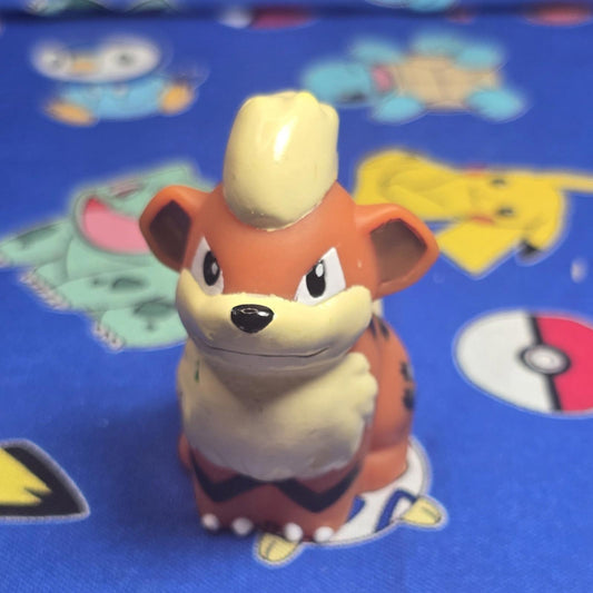 Pokemon Growlithe Figure Finger Puppet 2012 Nintendo Bandai PVC Vintage Japan US