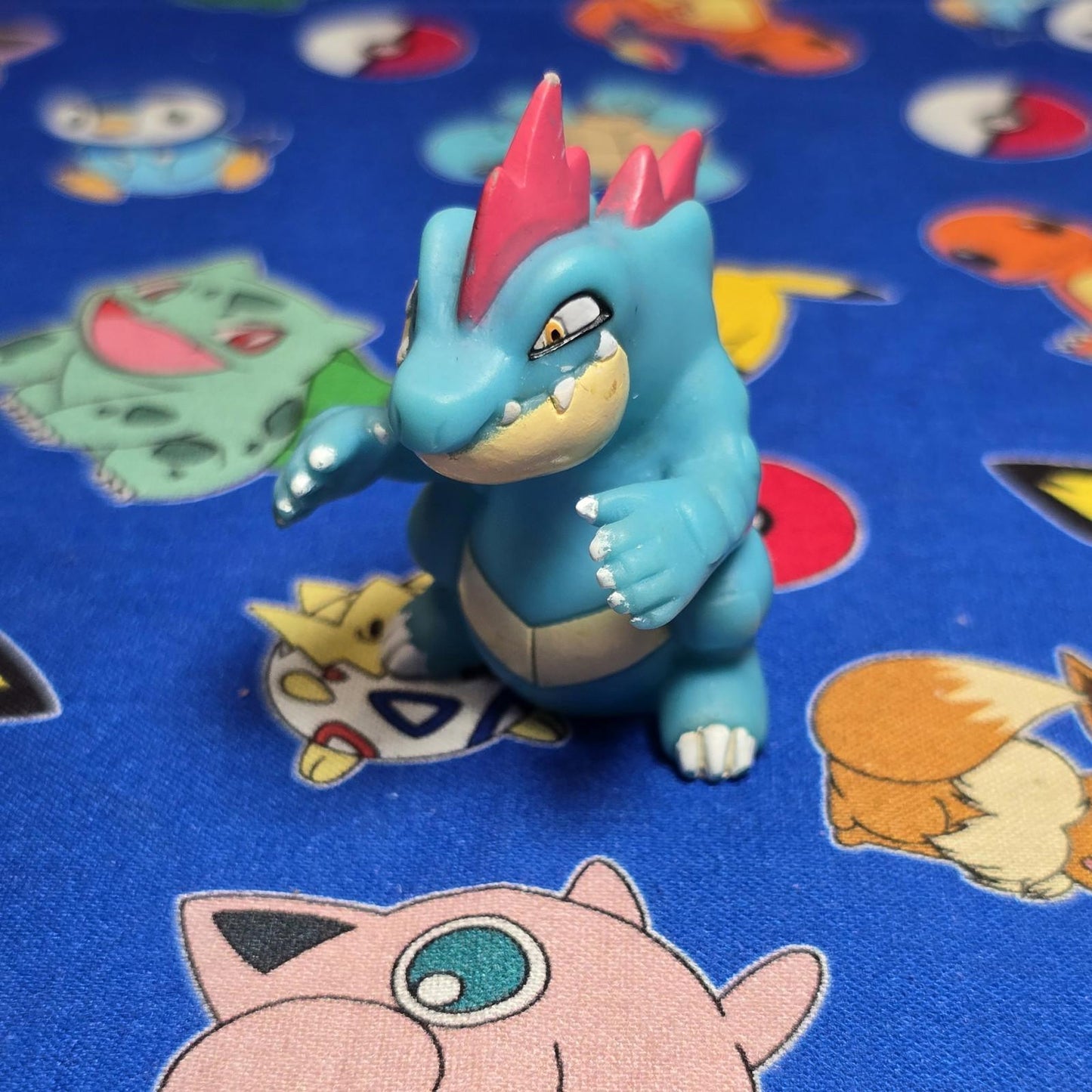 Pokemon Feraligatr Figure Finger Puppet 2000 Nintendo Bandai Vintage Japan USA